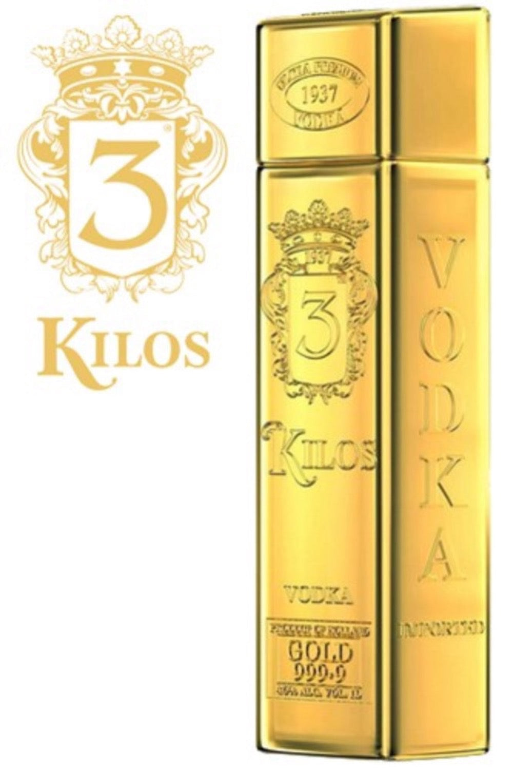 vip-drink vodka 3 kilos lingot d'or Pays Bas