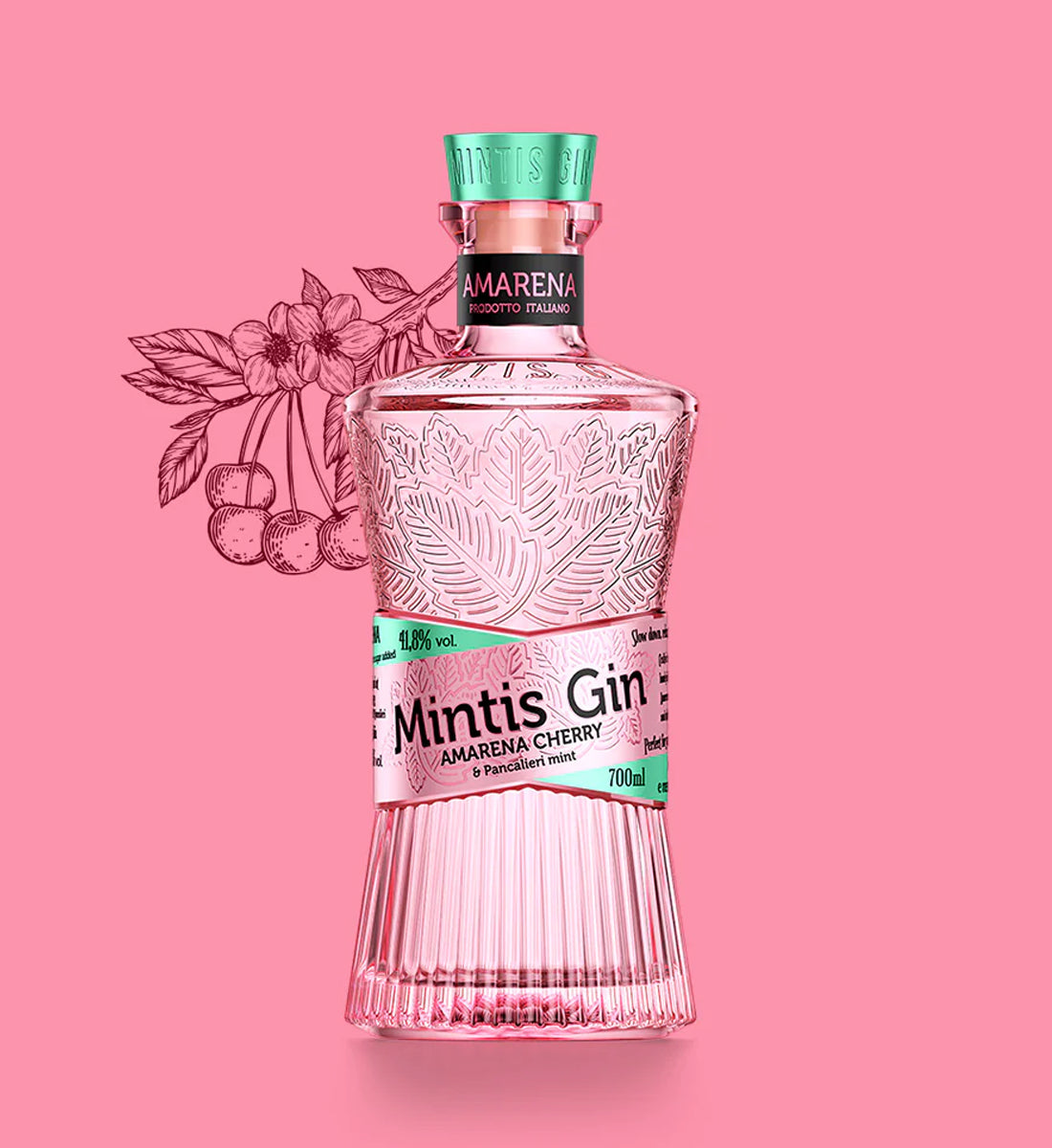 Mintis Gin Amarena Cherry - 70cl - 41,8°