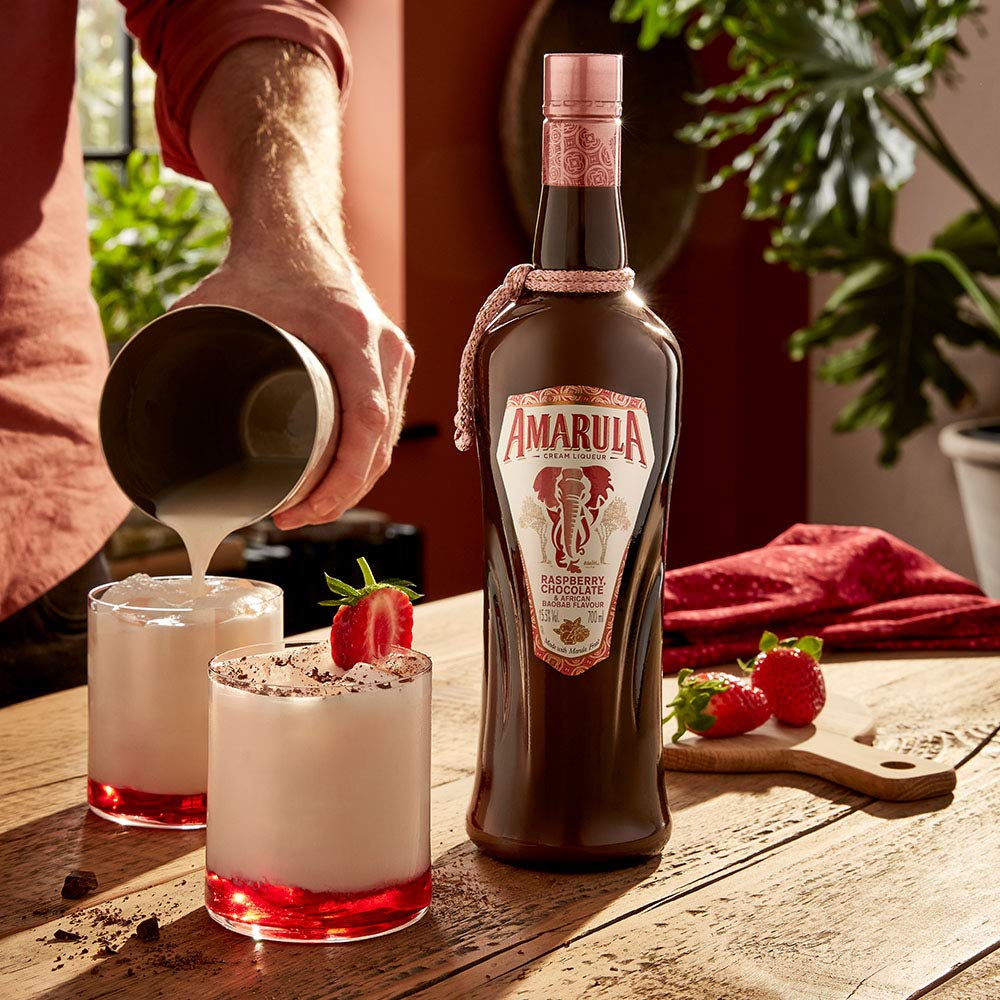 vip-drink Amarula Raspberry chocolate liqueur Afrique du Sud