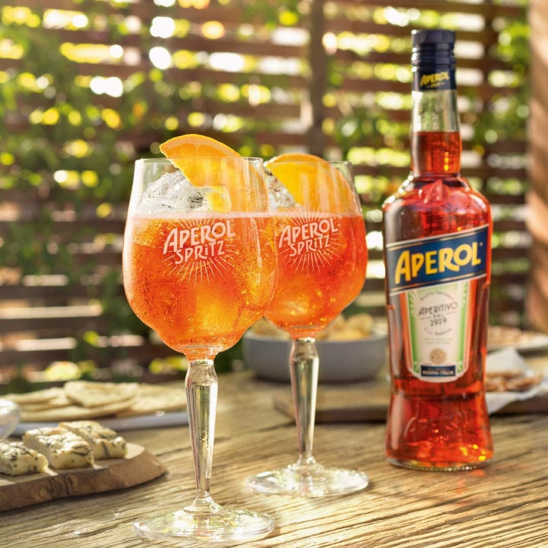 Aperol - 1 bouteille 100cl et 6 verres