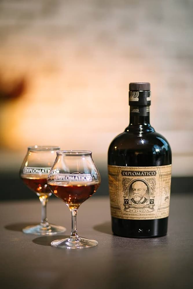 Coffret Diplomatico Seleccion de Familia et 2 verres - 70cl - 43°
