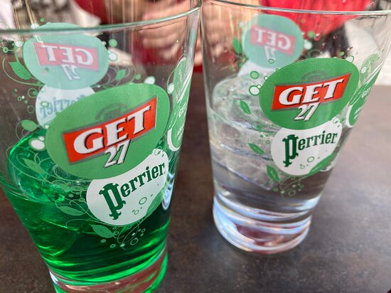 Lot de 6 verres Get 27 Perrier