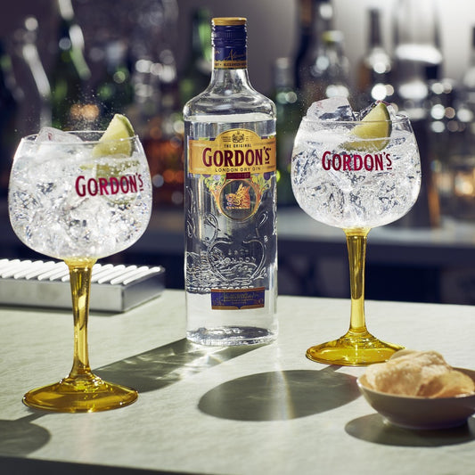 Gordon's London Dry Gin - 1L - 37,5° et 8 verres