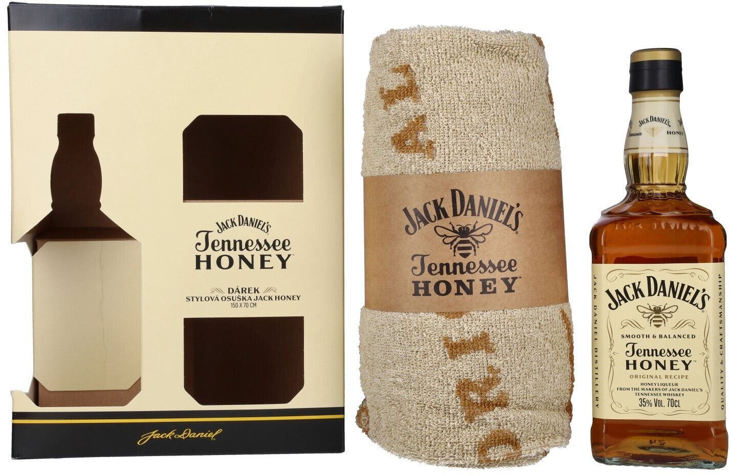 Coffret Jack Daniel's Honey + Serviette - 70cl - 35°