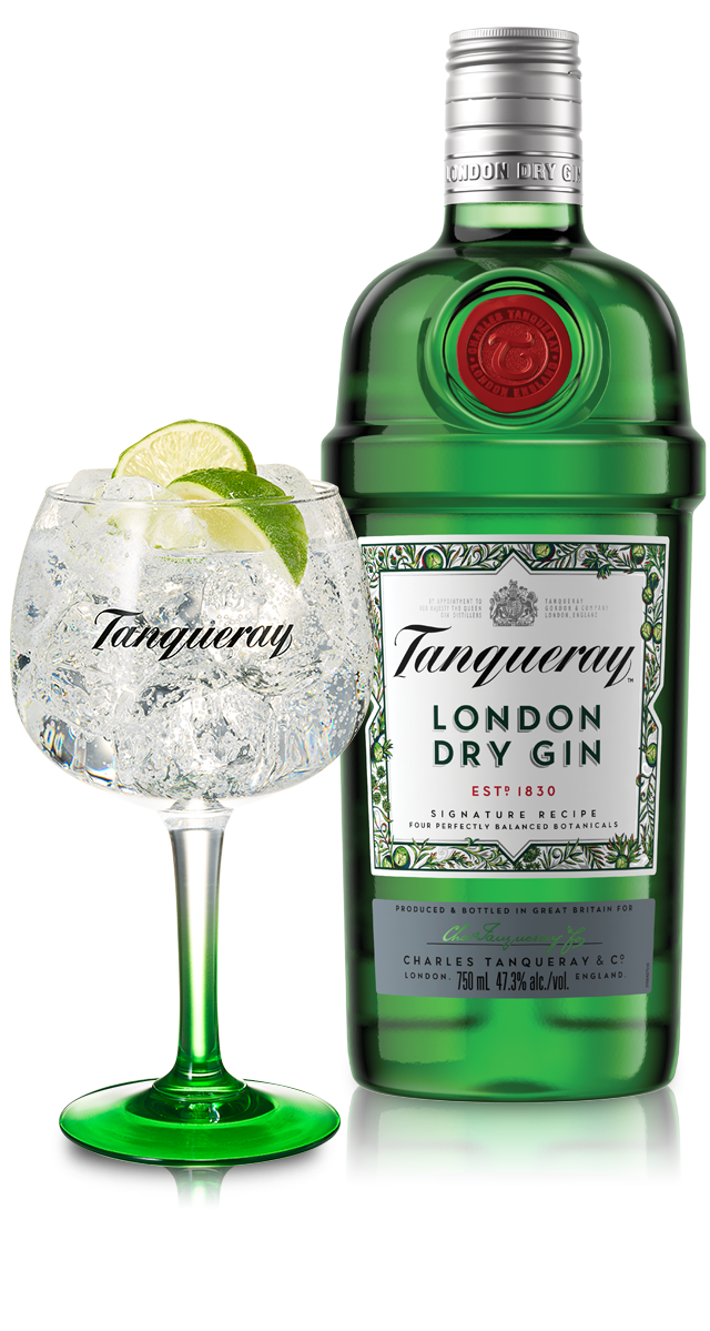 Tanqueray London Dry Gin - 1L - 43,1° et 6 Verres