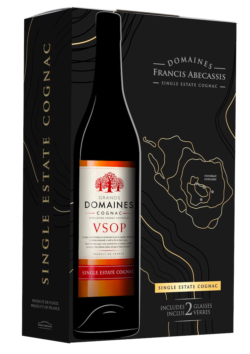 Coffret Cognac Grands Domaines VSOP France Vip-drink.com