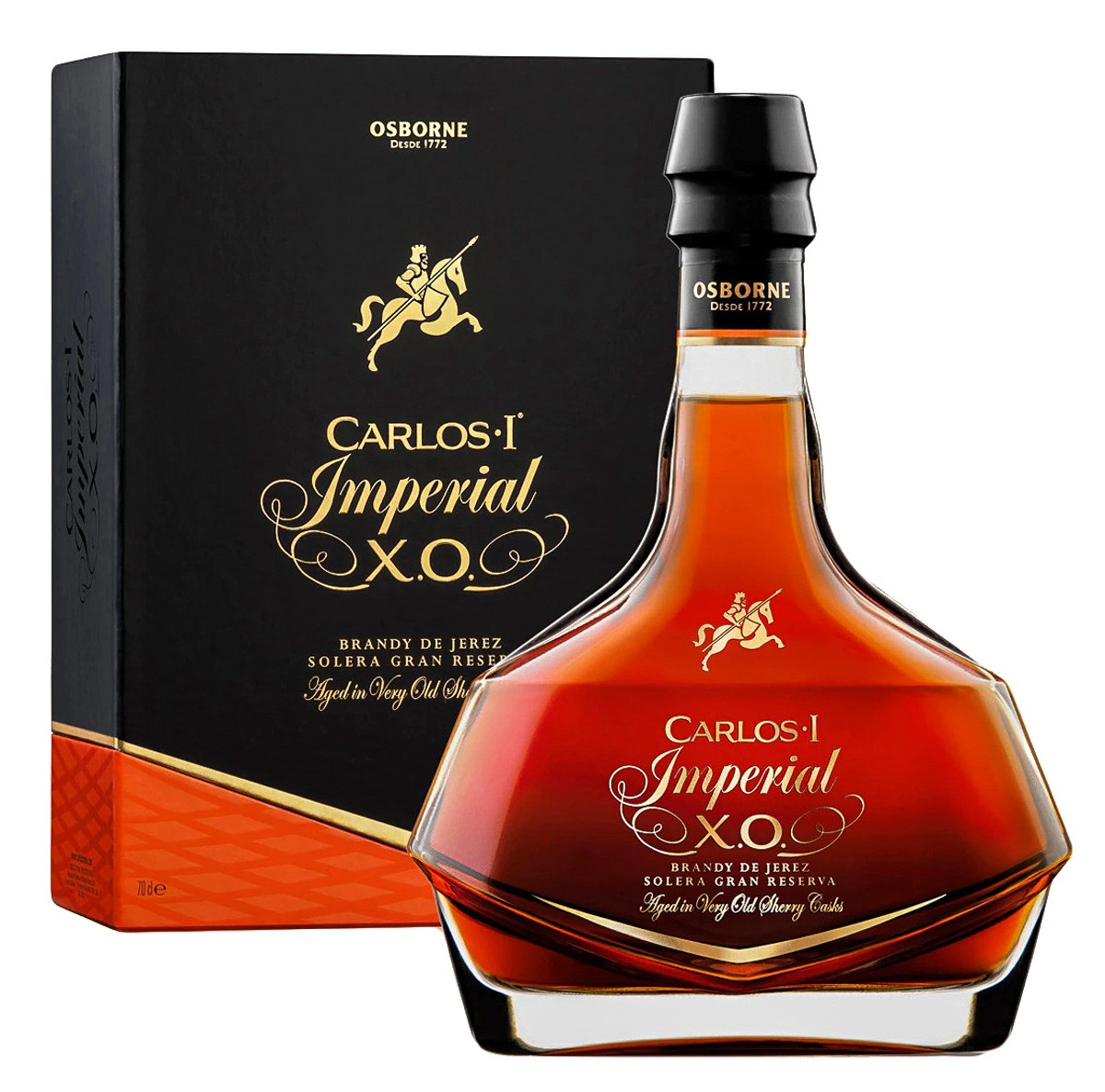 Brandy Carlos I Imperial XO bouteille 70cl brandy espagnol premium