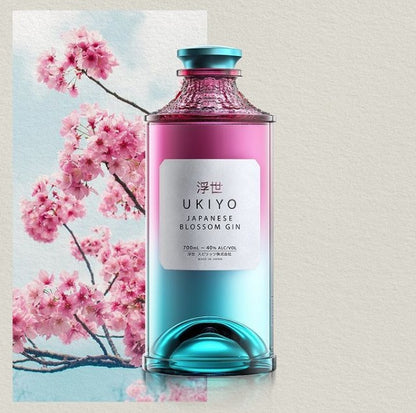 Ukiyo Japanese Blossom Gin - 70cl - 40°