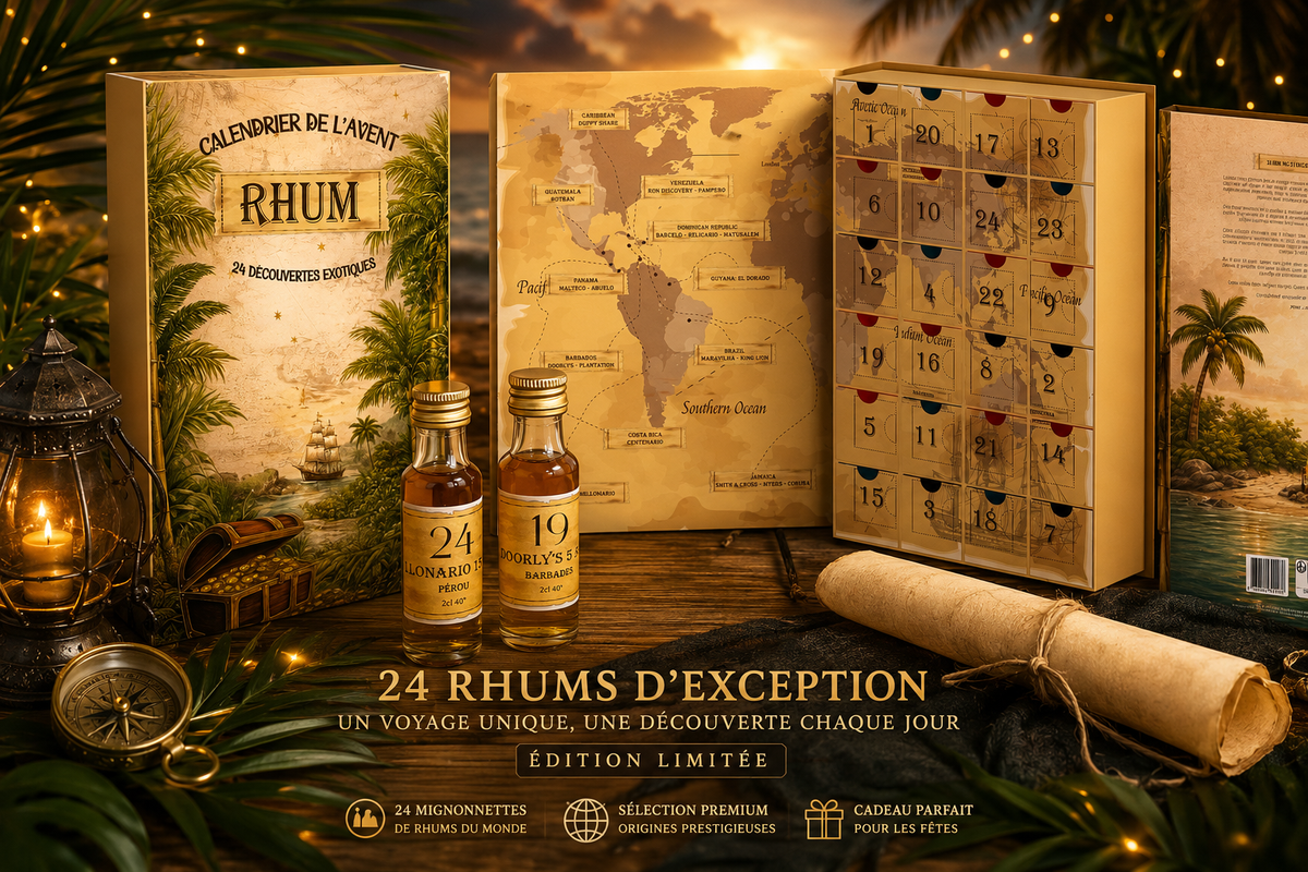 Calendrier de l'Avent Rhum 24 mignonnettes