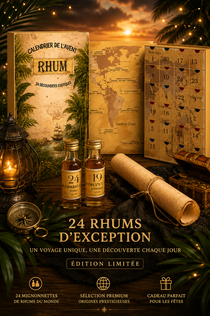 Calendrier de l'Avent Rhum 24 mignonnettes