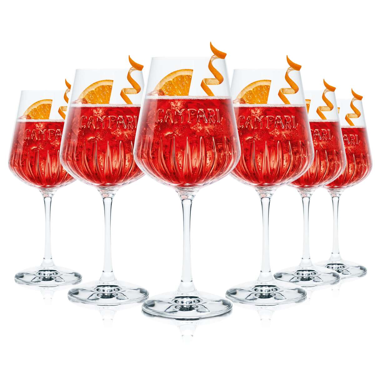 Campari - 1 bouteille 70cl et 6 verres