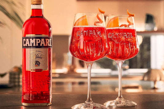 Campari - 1 bouteille 70cl et 6 verres