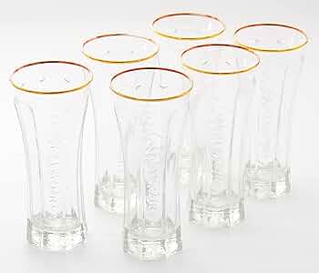 Lot de 6 verres St Germain