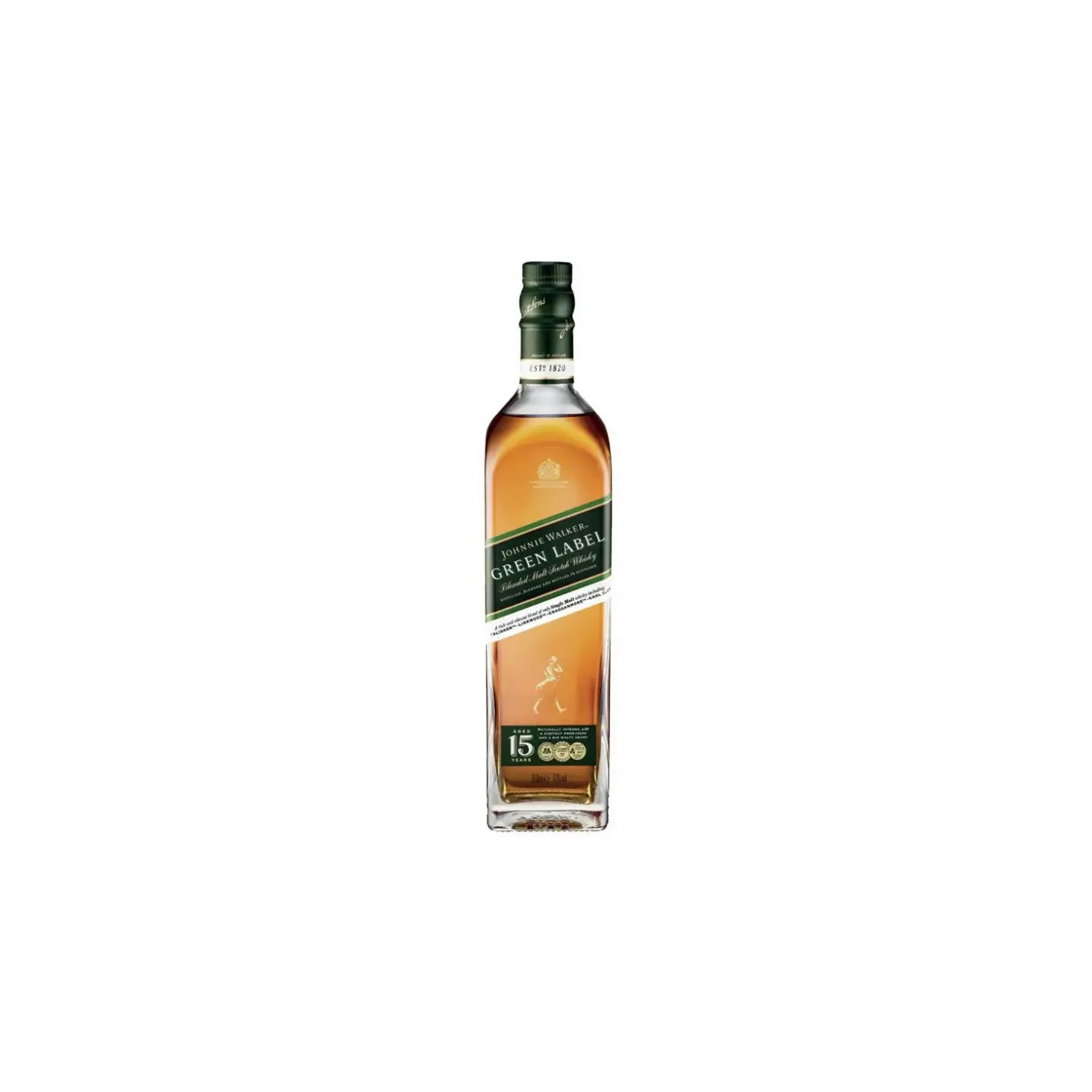 Johnnie Walker 15 ans Green Label - 70cl - 43°