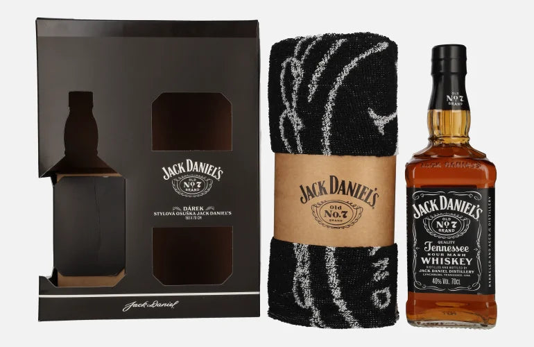 Coffret Jack Daniel's N°7 et sa serviette - 70cl - 40°