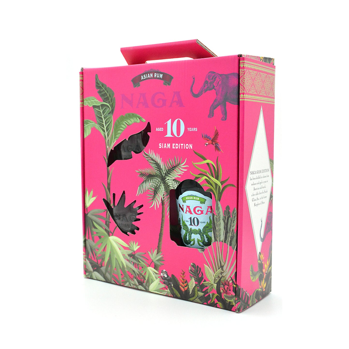 Coffret Naga 10 ans Siam Edition et 2 verres - 70cl - 40°