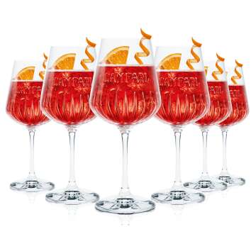Lot de 6 verres Campari