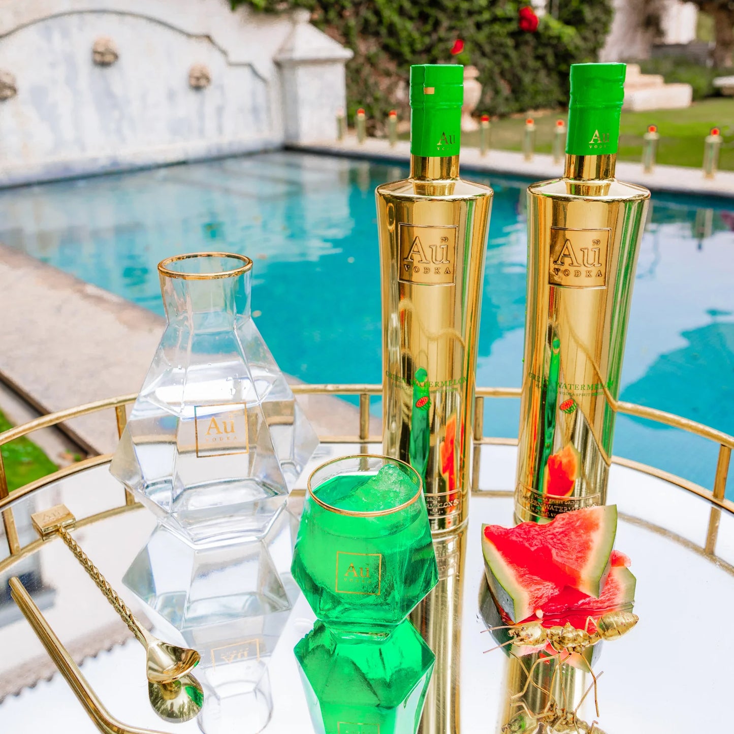 AU Vodka Green Watermelon - 70 cl - 35,2°
